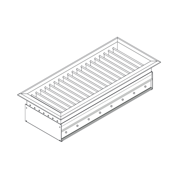 Zuluft Diffusionsgitter 400 x 150 mm