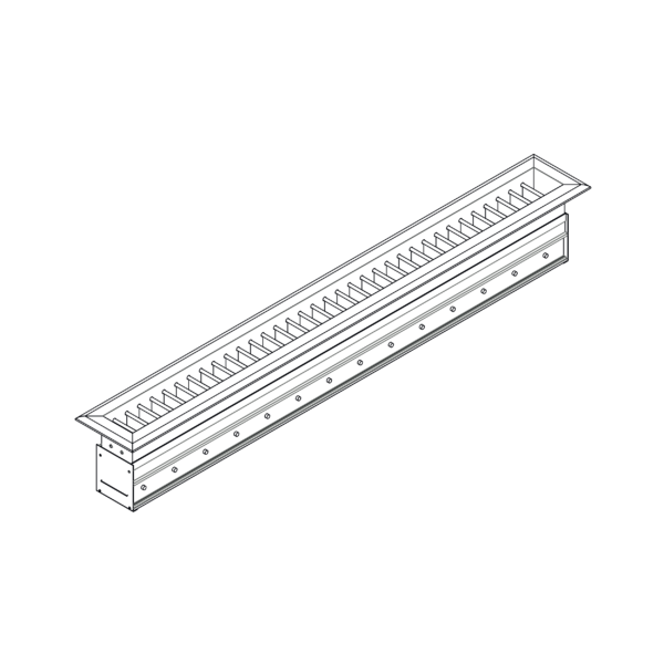 Zuluft Diffusionsgitter 700 x 50 mm